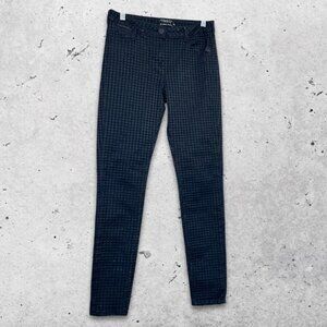 Maison Scotch‎ Jeans Skinny Fit Houndstooth Textured Durable Fabric Black W 27